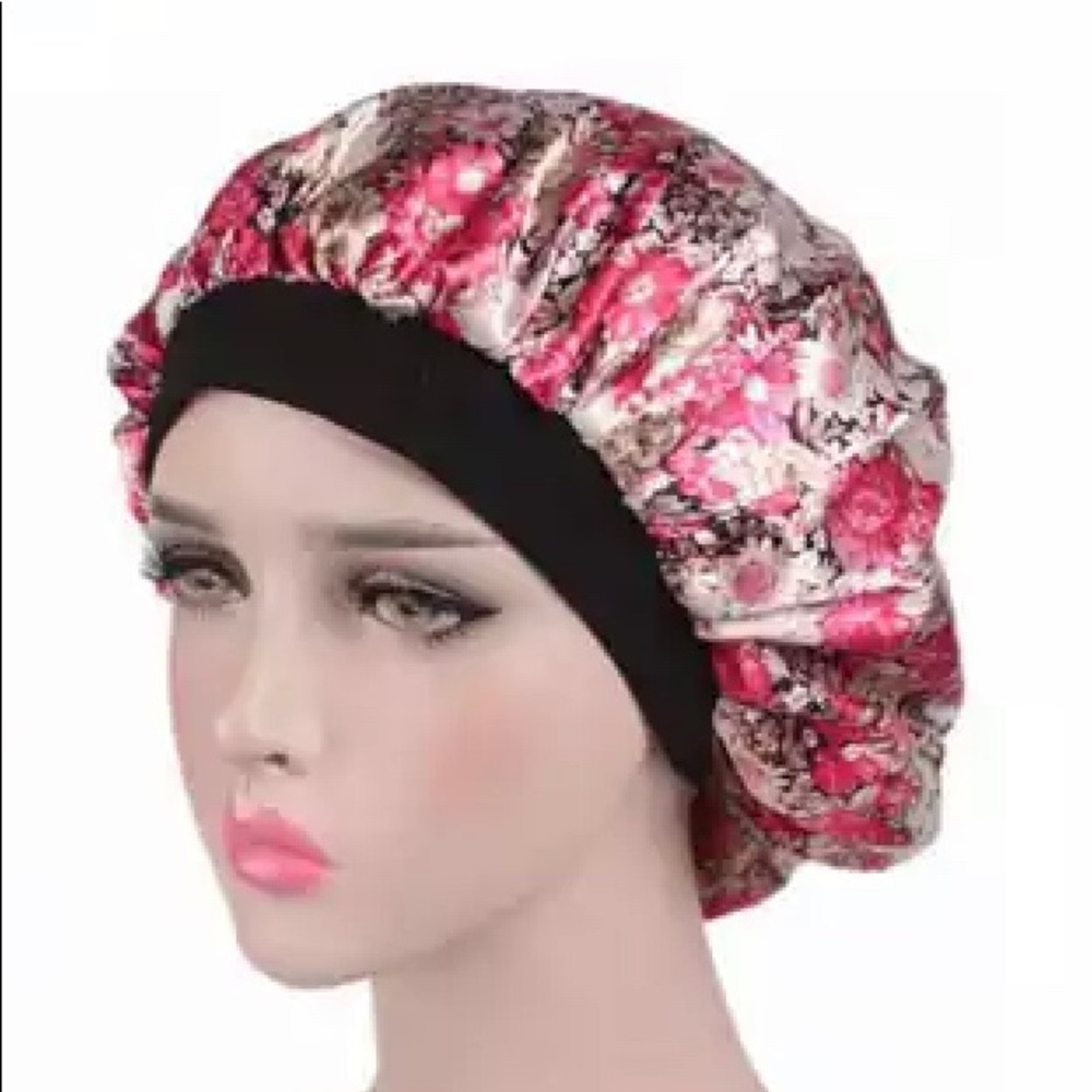 Satin silky night cap for hair